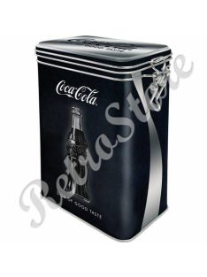   Retró Fémdoboz Csatos, Aromazárós - Coca-Cola Dombornyomott