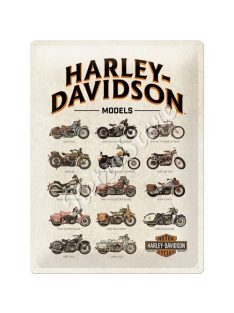   Retró Fém Tábla - Harley-Davidson Motorok Reklámtábla Dombornyomott