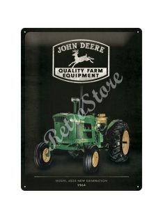 Retró Fém Tábla - John Deere Reklámtábla Dombornyomott