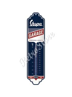 Retró Fém Hőmérő - Vespa Garage, Garázs