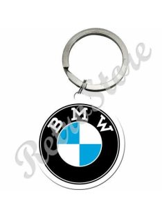 Retró Fém Kulcstartó - BMW